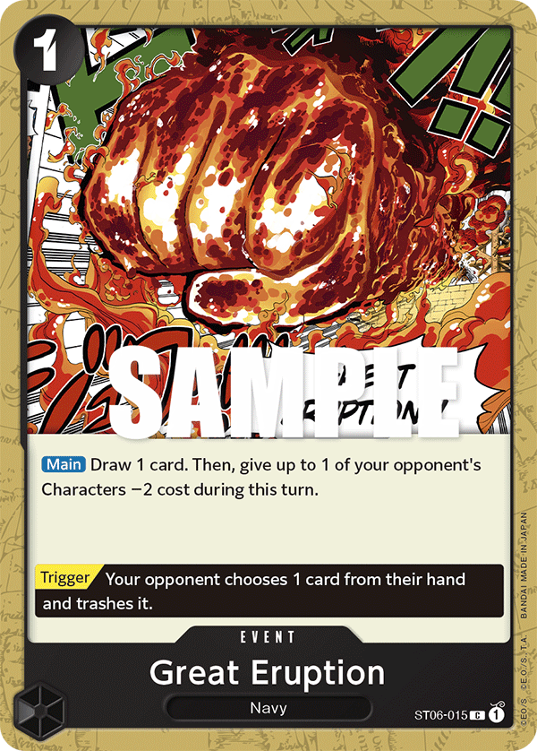 Great Eruption - onepiece TCG Card