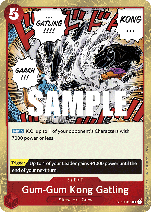Gum-Gum Kong Gatling - onepiece TCG Card