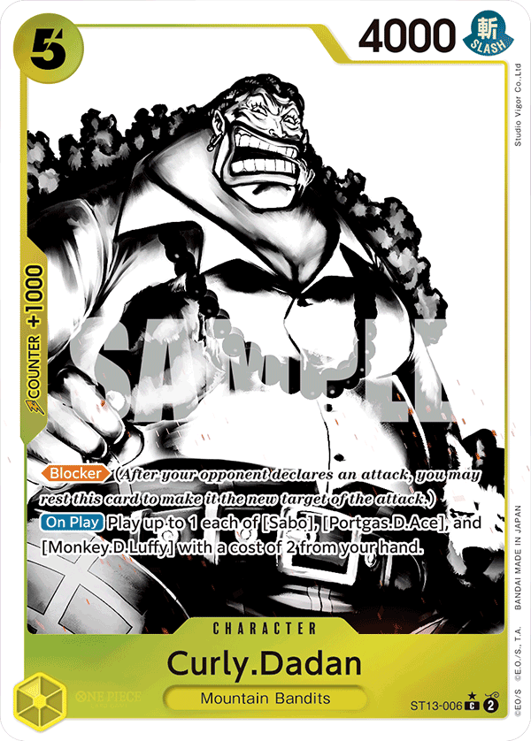 Curly.Dadan - onepiece TCG Card