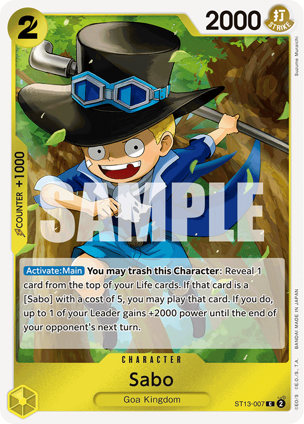Sabo - onepiece TCG Card