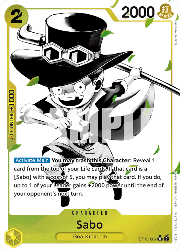 Sabo - onepiece TCG Card