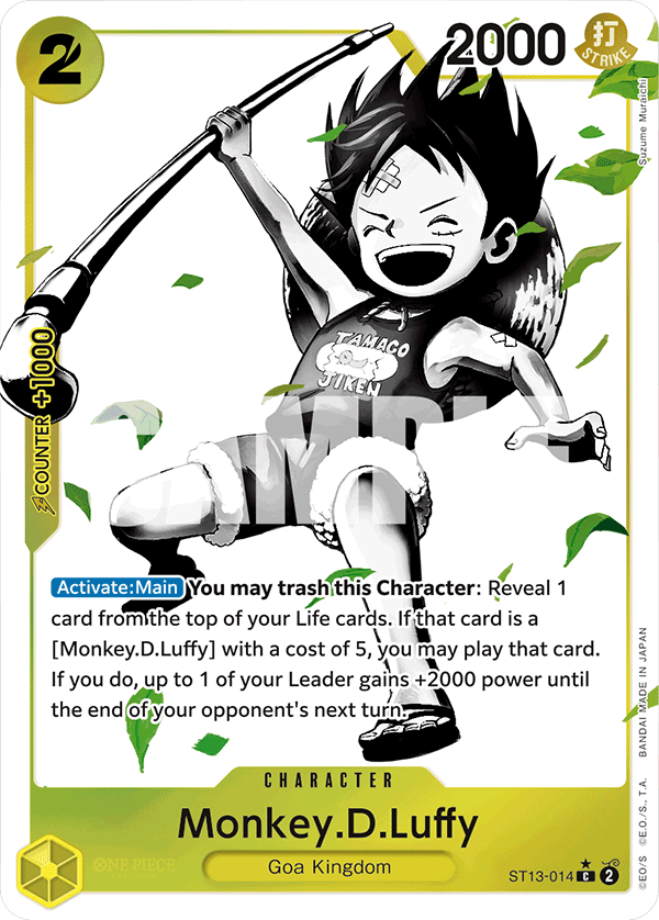 Monkey.D.Luffy - onepiece TCG Card
