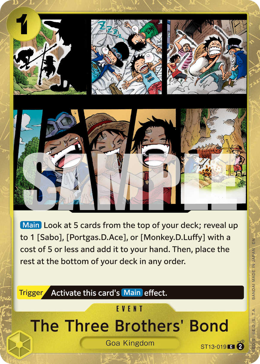 The Three Brothers' Bond - onepiece TCG Card