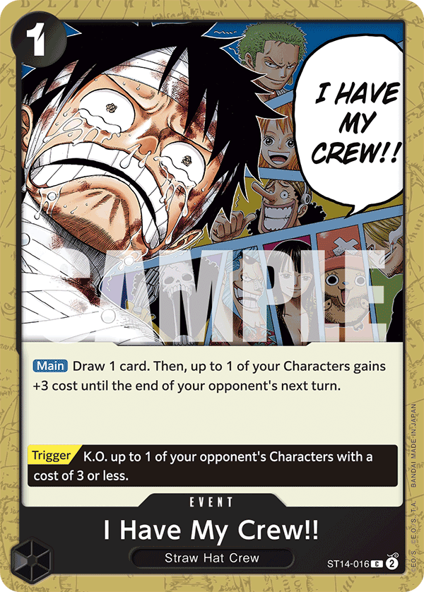I Have My Crew!! - onepiece TCG Card