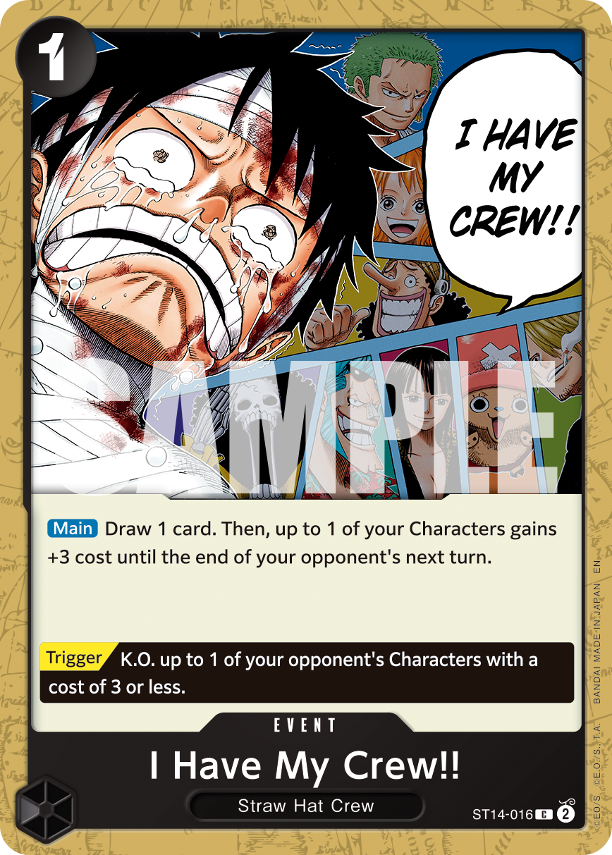 I Have My Crew!! - onepiece TCG Card