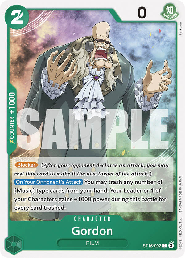Gordon - onepiece TCG Card