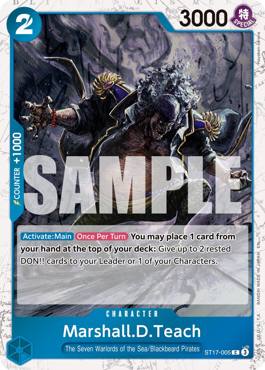 Marshall.D.Teach - onepiece TCG Card