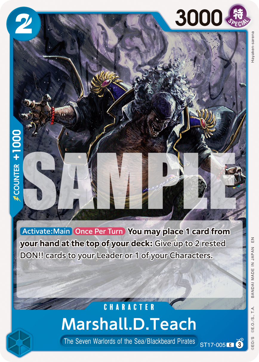 Marshall.D.Teach - onepiece TCG Card