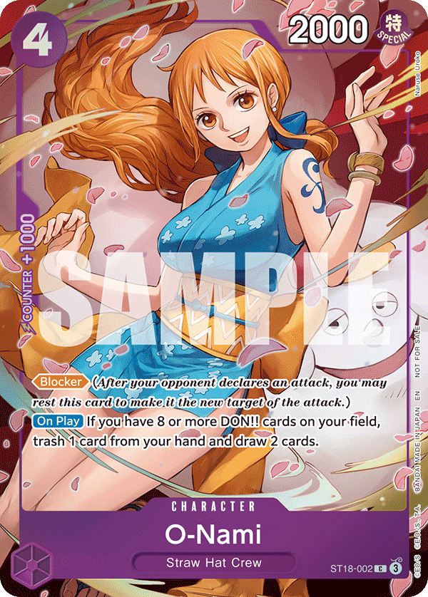 O-Nami - onepiece TCG Card