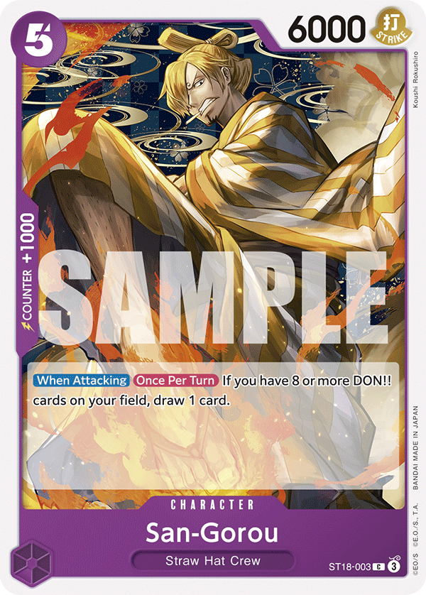 San-Gorou - onepiece TCG Card