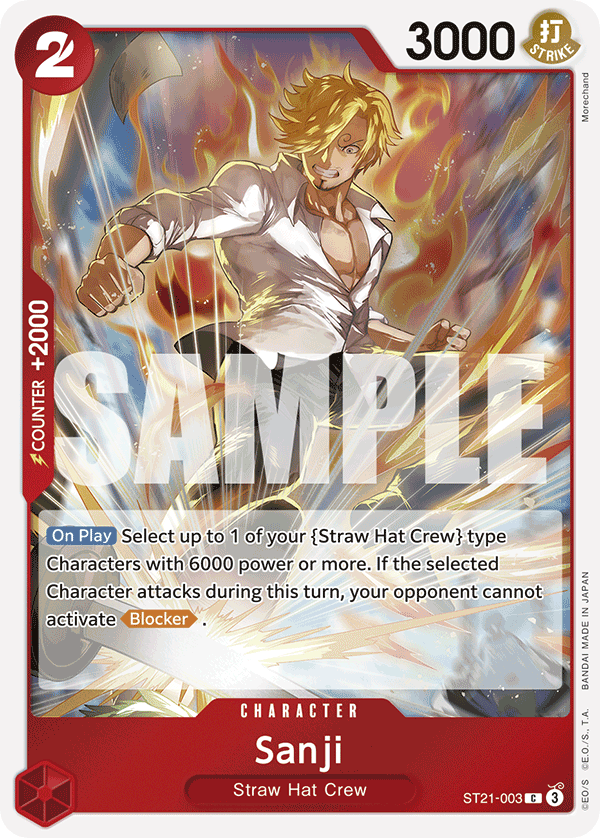 Sanji - onepiece TCG Card