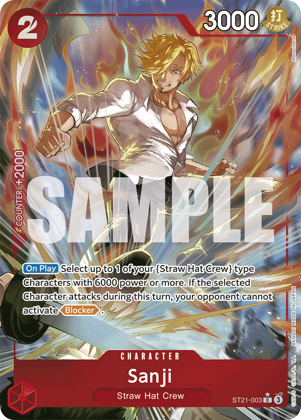 Sanji - onepiece TCG Card