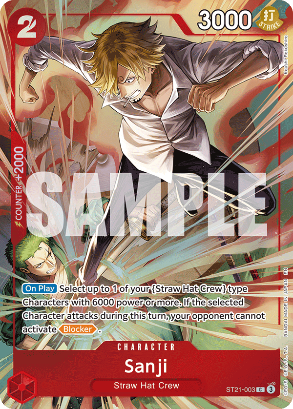 Sanji - onepiece TCG Card