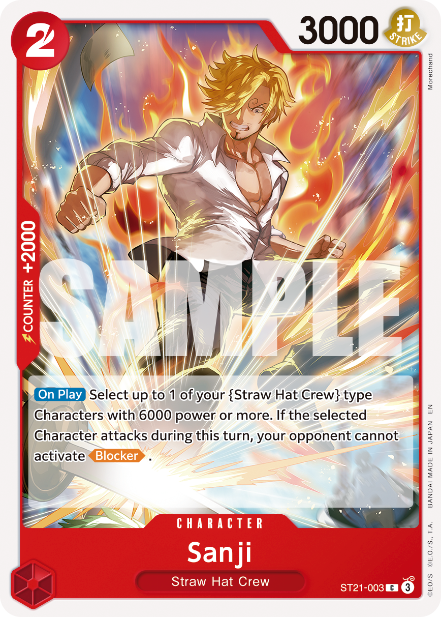 Sanji - onepiece TCG Card