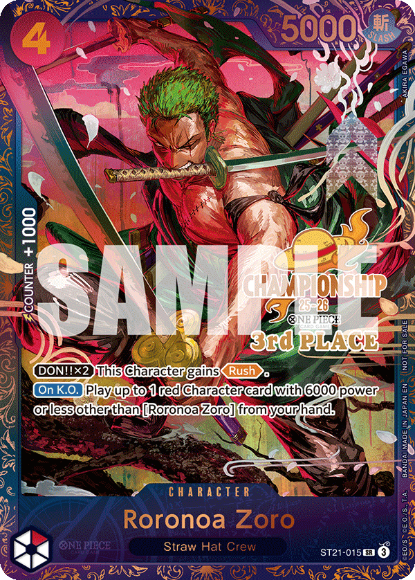 Roronoa Zoro - onepiece TCG Card