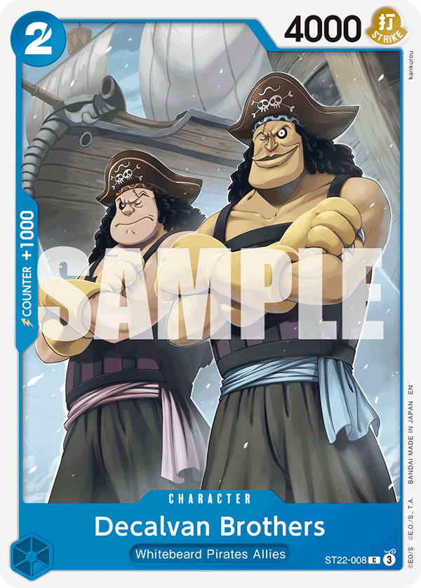 Decalvan Brothers - onepiece TCG Card