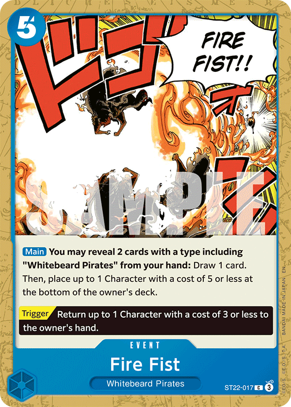 Fire Fist - onepiece TCG Card