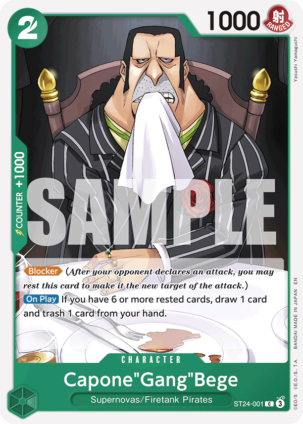 Capone"Gang"Bege - onepiece TCG Card