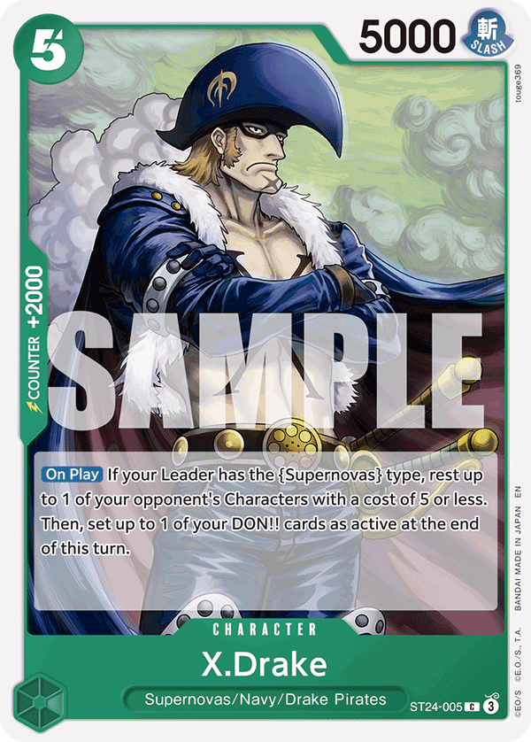 X.Drake - onepiece TCG Card