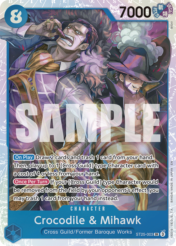 Crocodile &amp; Mihawk - onepiece TCG Card