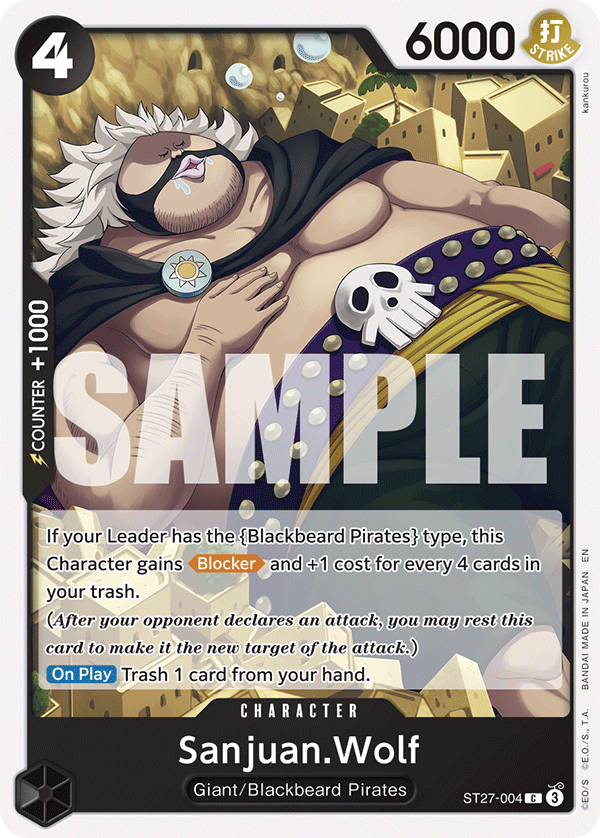 Sanjuan.Wolf - onepiece TCG Card