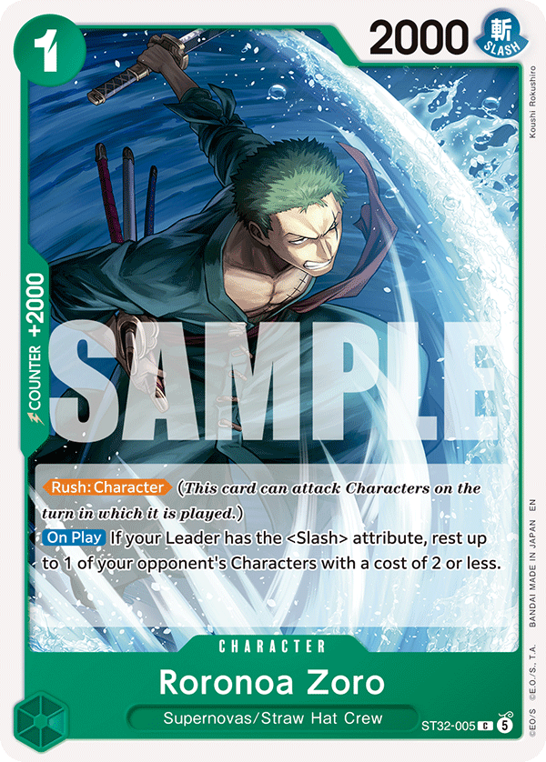 Roronoa Zoro - onepiece TCG Card
