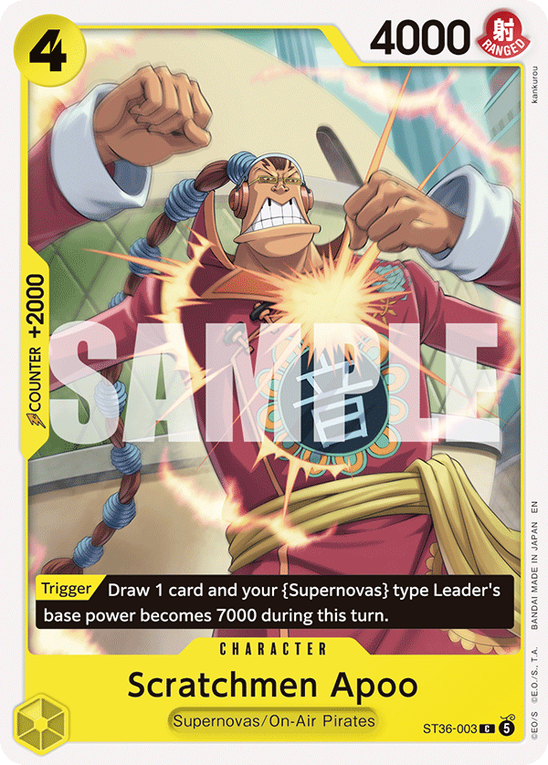 Scratchmen Apoo - onepiece TCG Card
