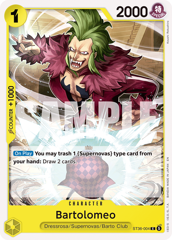 Bartolomeo - onepiece TCG Card
