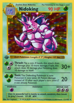 Nidoking - pokemon TCG Card