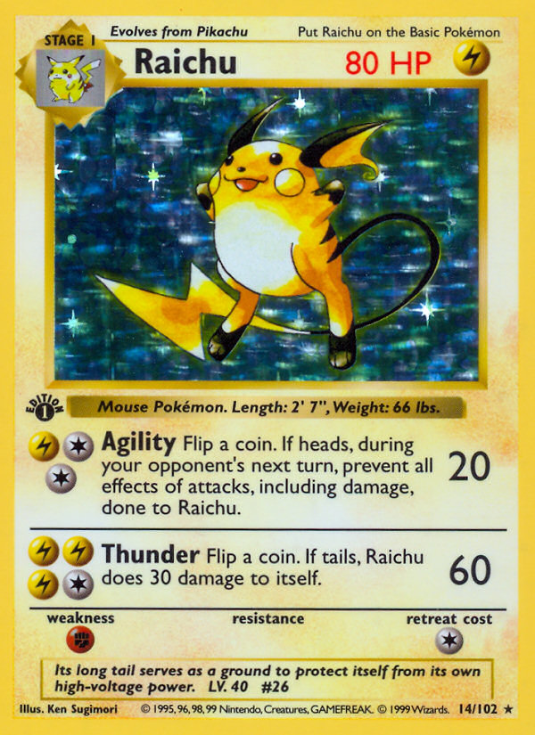 Raichu - Pokémon TCG Card