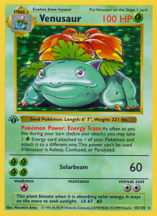 Venusaur - Pokémon TCG Card