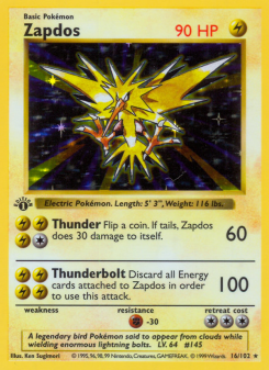 Zapdos - pokemon TCG Card