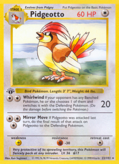 Pidgeotto - pokemon TCG Card