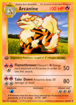 Arcanine - pokemon TCG Card