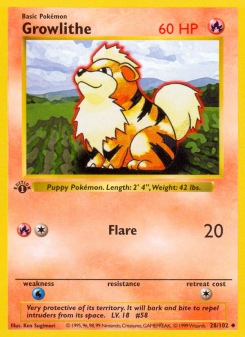 Growlithe - pokemon TCG Card