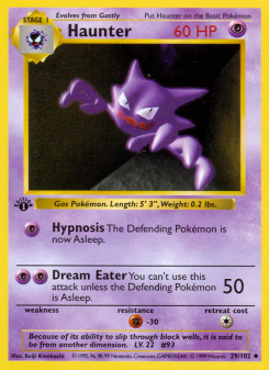 Haunter - pokemon TCG Card