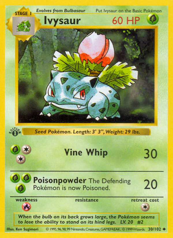 Ivysaur - Pokémon TCG Card