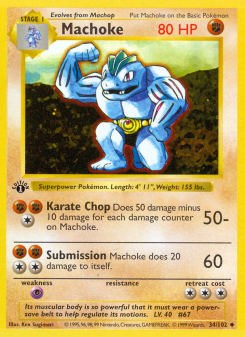 Machoke - pokemon TCG Card