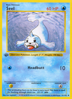 Seel - pokemon TCG Card