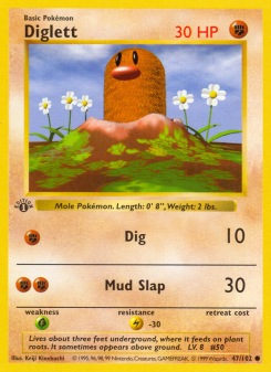 Diglett - pokemon TCG Card
