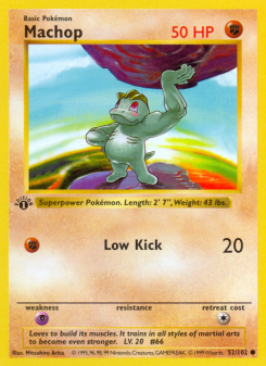 Machop - pokemon TCG Card
