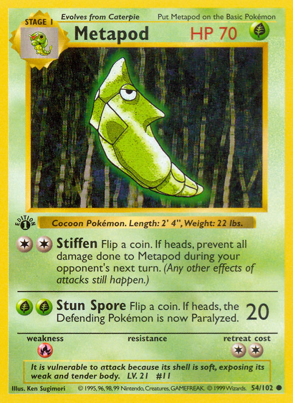 Metapod - Pokémon TCG Card