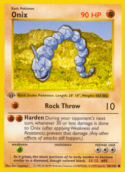 Onix - pokemon TCG Card