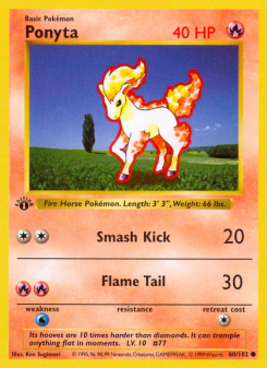 Ponyta - pokemon TCG Card