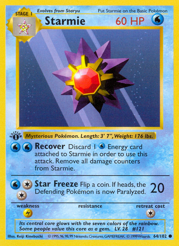 Starmie - Pokémon TCG Card
