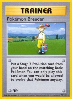 Pokémon Breeder - pokemon TCG Card