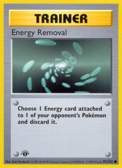 Energy Removal - pokemon TCG Card