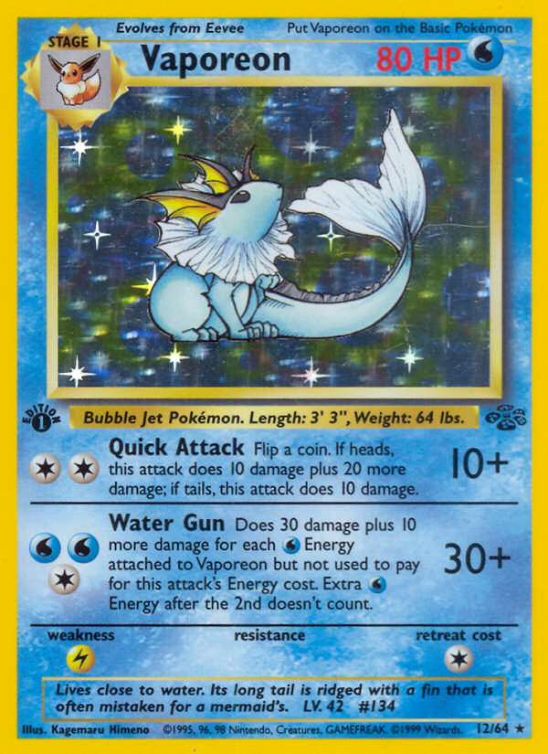 Vaporeon - Pokémon TCG Card