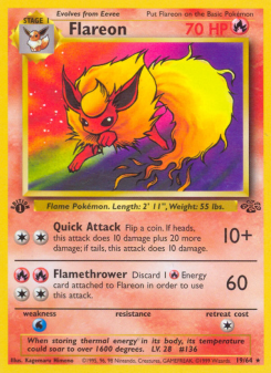 Flareon - pokemon TCG Card