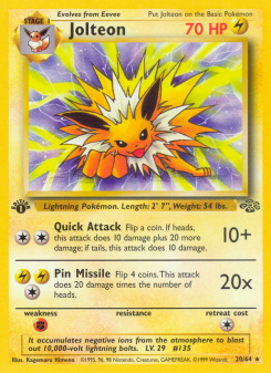 Jolteon - pokemon TCG Card